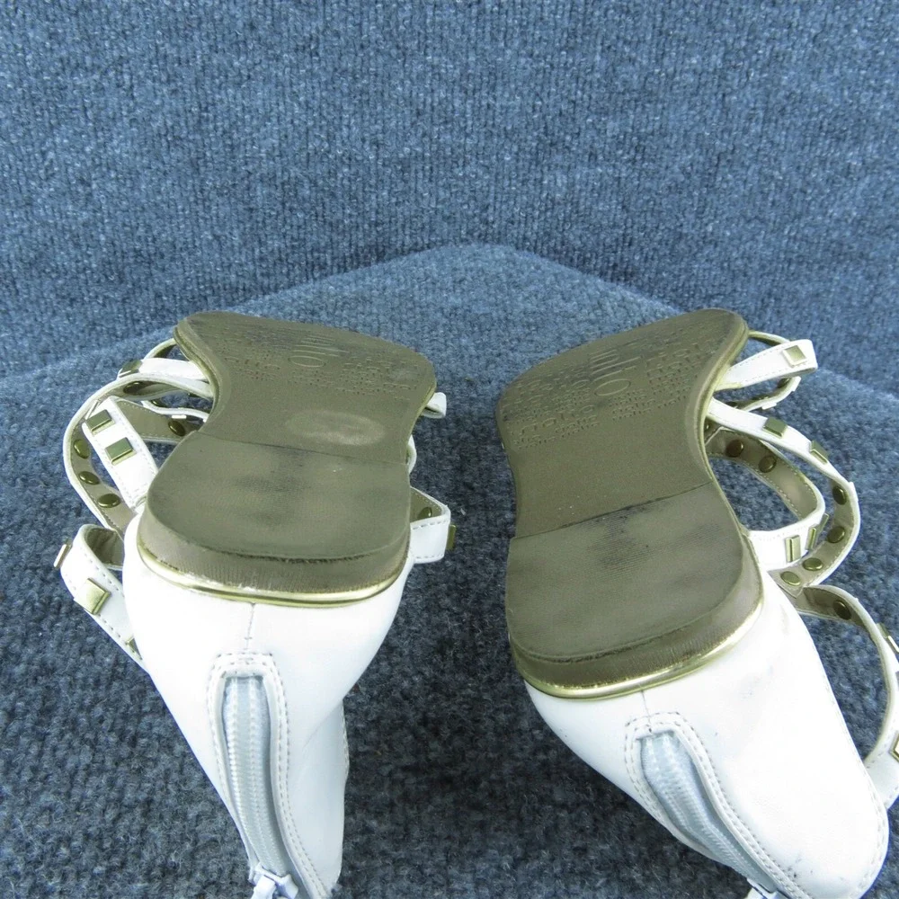 Rialto Ruthie‎ Women Gladiator Sandal Shoes White Synthetic Size 8.5 Medium